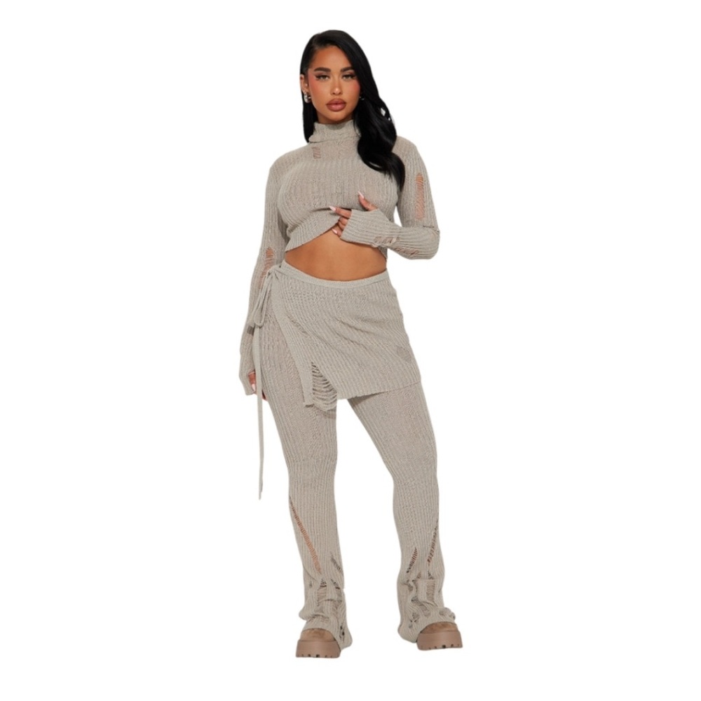 Fashion Nova Influential 3 Piece Sweatsuit